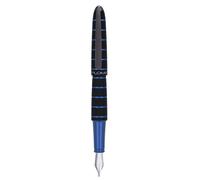 DIPLOMAT ELOX D40352021 Stylo plume EF/fait main avec coffret cadeau et stylo-plume, couleur : noir/bleu