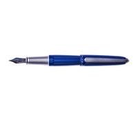 DIPLOMAT - Stylo Plume Acier Aero - Bleu - Taille Medium - Sobre & Raffiné - Allure Moderne - Acier Inoxydable - Savoir Faire Traditionnel - Garantie 5 Ans - D40306025