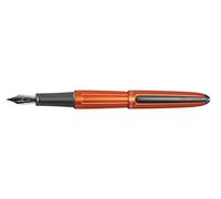DIPLOMAT - Stylo Plume Acier Aero - Orange - Taille Fine - Sobre & Raffiné - Allure Moderne - Acier Inoxydable - Savoir Faire Traditionnel - Garantie 5 Ans - D40302023