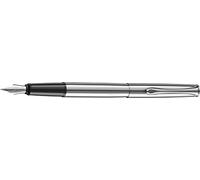 DIPLOMAT - Stylo Plume Acier Esteem - Mat chrome - Sobre & Épuré - Solide et Confortable - Écriture Douce et Fine - Acier Inoxydable - Savoir Faire Traditionnel - Garantie 5 Ans - D20000285