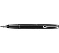 DIPLOMAT - Stylo Plume Acier Esteem - Noir Laqué - Sobre & Épuré - Solide et Confortable - Écriture Douce et Fine - Acier Inoxydable - Savoir Faire Traditionnel - Garantie 5 Ans - D10424505