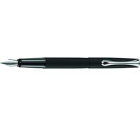 DIPLOMAT - Stylo Plume Acier Esteem - Noir Mat - Sobre & Épuré - Solide et Confortable - Écriture Douce et Fine - Acier Inoxydable - Savoir Faire Traditionnel - Garantie 5 Ans - D10425627
