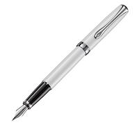 DIPLOMAT - Stylo Plume Acier Excellence A2 - Banc Perle - Taille Medium - Résistant & Classe - Allure Moderne - Savoir Faire Traditionnel - Garantie 5 Ans - D40210025