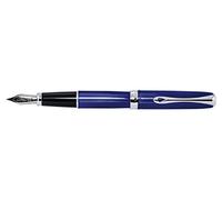 DIPLOMAT - Stylo Plume Acier Excellence A2 - Skyline Bleu - Taille Medium - Résistant & Classe - Allure Moderne - Savoir Faire Traditionnel - Garantie 5 Ans - D40215025