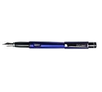 DIPLOMAT - Stylo Plume Acier Magnum - Bleu Indigo - Simple & Léger - Écriture Fluide et Confortable - Allure Élégante - Acier Inoxydable - Savoir Faire Traditionnel - Garantie 5 Ans - D40904025