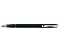 Diplomat Stylo plume Traveller Acier inoxydable Noir laqué Écriture fine Garantie 5 ans D10424935
