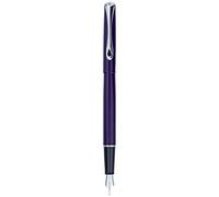 DIPLOMAT - Stylo Plume Acier Traveller - Violet - Solide et Épuré - Écriture Fine et Confortable - Acier Inoxydable - Savoir Faire Traditionnel - Garantie 5 Ans - D40703025
