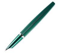 DIPLOMAT - Stylo Plume Viper - Vert Guilloché - Corps en Aluminium - Résistant et Élégant - Garantie 5 Ans