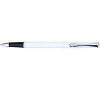DIPLOMAT - Stylo Roller Traveller - Blanc Chrome - Léger et Résistant - Écriture Fine et Confortable - Design Distingué - Savoir Faire Traditionnel - Garantie 5 Ans - D40702030