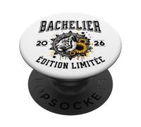 Diplôme BAC 2026 Tigre Édition Limitée Nouveau Bachelier PopSockets PopGrip Adhésif