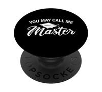 Diplôme de maîtrise Humoristique « You May Call Me Master » PopSockets PopGrip Adhésif