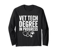 Diplôme de Technologie vétérinaire en Cours pour Amoureux des Animaux drôles Manche Longue