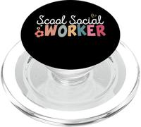 Diplôme de travailleur social rétro de Funny School PopSockets PopGrip pour MagSafe