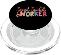 Diplôme de travailleur social rétro de Funny School PopSockets PopGrip pour MagSafe