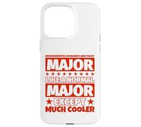 Diplôme des étudiants en économie et Politique de l'environnement - Coque pour iPhone 15 Pro Max