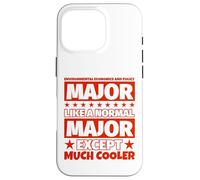 Diplôme des étudiants en économie et Politique de l'environnement - Coque pour iPhone 16 Pro