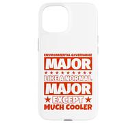 Diplôme des étudiants en gouvernance environnementale - Except Much Coque pour iPhone 15