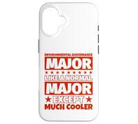 Diplôme des étudiants en gouvernance environnementale - Except Much Coque pour iPhone 16