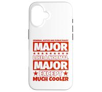 Diplôme des étudiants en Justice pénale et politiques publiques - Coque pour iPhone 16