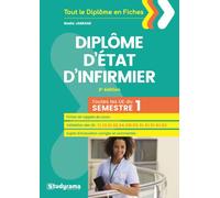 Diplôme d'état d'infirmier (semestre 1) Toutes les UE du semestre 1 - Badia Jabrane - Studyrama Eds - broché - Scolaire / Universitaire