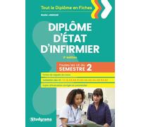 Diplôme d'état d'infirmier (semestre 2) Toutes les UE du semestre 2 - Badia Jabrane - Studyrama Eds - broché - Scolaire / Universitaire