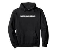 Diplômé Master Class Sweat à Capuche, Unisexe pour Adultes, Noir, M