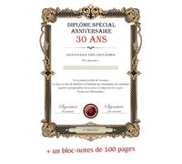 Diplôme Spécial Anniversaire 30 Ans: Idée cadeau