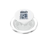 Diplômée du lycée Pretty Blue Floral, 2027 PopSockets PopGrip pour MagSafe