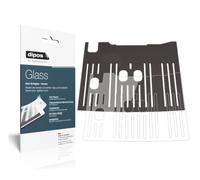 dipos I 2X Protection ecrán Compatible avec De Longhi Dinamica Plus ECAM 376.95 T Plateau d'égouttage Verre Souple Film Protecteur 9H