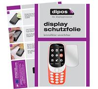dipos 2x Film protection écran pour Nokia 3310 | Transparent HD, sur mesure, anti-rayures, sans bulles, compatible coque, compatible empreinte digitale, adhésion sans colle