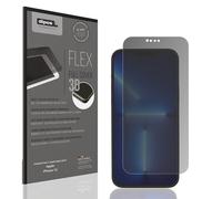 dipos FLEX 1x Protection écran de Confidentialité mat compatible avec Apple iPhone 13, couverture d'écran 100%, compatible Fingerprint, film Full Cover, Privacy protection visuelle filtre 2way