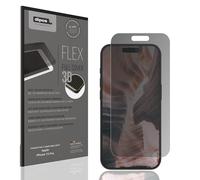 dipos FLEX 1x Protection écran de Confidentialité mat compatible avec Apple iPhone 15 Pro, couverture d'écran 100%, compatible Fingerprint, film Full Cover, Privacy protection visuelle filtre 2way