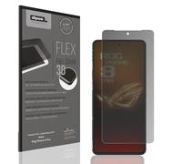 dipos FLEX 1x Protection écran de Confidentialité mat compatible avec Asus Rog Phone 8 Pro, couverture d'écran 100%, compatible Fingerprint, film Full Cover, Privacy protection visuelle filtre 2way