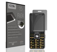 dipos FLEX 1x Protection écran de Confidentialité mat compatible avec Guwet G600, couverture d'écran 100%, compatible Fingerprint, film Full Cover, Privacy protection visuelle filtre 2way
