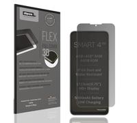 dipos FLEX 1x Protection écran de Confidentialité mat compatible avec Lava Smart 4 Plus, couverture d'écran 100%, compatible Fingerprint, film Full Cover, Privacy protection visuelle filtre 2way