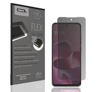 dipos FLEX 1x Protection écran de Confidentialité mat compatible avec Motorola Moto G37, couverture d'écran 100%, compatible Fingerprint, film Full Cover, Privacy protection visuelle filtre 2way