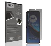 dipos FLEX 1x Protection écran de Confidentialité mat compatible avec Motorola Razr 40 Ultra, couverture d'écran 100%, compatible Fingerprint, film Full Cover, Privacy protection visuelle filtre 2way