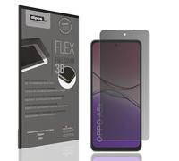 dipos FLEX 1x Protection écran de Confidentialité mat compatible avec Oppo A5x, couverture d'écran 100%, compatible Fingerprint, film Full Cover, Privacy protection visuelle filtre 2way