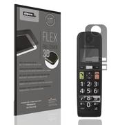 dipos FLEX 1x Protection écran de Confidentialité mat compatible avec Panasonic KX-TGU130, couverture d'écran 100%, compatible Fingerprint, film Full Cover, Privacy protection visuelle filtre 2way