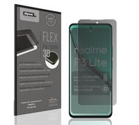 dipos FLEX 1x Protection écran de Confidentialité mat compatible avec Realme P3 Lite 4G, couverture d'écran 100%, compatible Fingerprint, film Full Cover, Privacy protection visuelle filtre 2way
