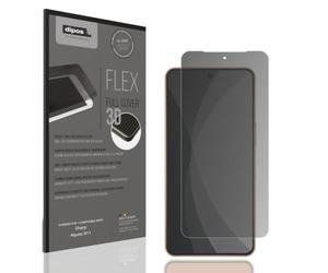 dipos FLEX 1x Protection écran de Confidentialité mat compatible avec Sharp Aquos R11, couverture d'écran 100%, compatible Fingerprint, film Full Cover, Privacy protection visuelle filtre 2way