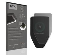 dipos FLEX 1x Protection écran de Confidentialité mat compatible avec Trezor Safe 5, couverture d'écran 100%, compatible Fingerprint, film Full Cover, Privacy protection visuelle filtre 2way