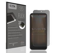 dipos FLEX 1x Protection écran de Confidentialité mat compatible avec Vivo T5, couverture d'écran 100%, compatible Fingerprint, film Full Cover, Privacy protection visuelle filtre 2way