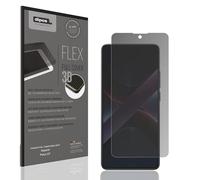 dipos FLEX 1x Protection écran de Confidentialité mat compatible avec Xiaomi Poco X7, couverture d'écran 100%, compatible Fingerprint, film Full Cover, Privacy protection visuelle filtre 2way