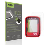dipos FLEX 2x Film protection écran mat pour Ciclosport Protos 105 | Anti-reflets, Couverture Complète, auto-régénérant, sans bulles, compatible empreinte digitale, adhésion sans colle