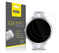 dipos FLEX 2x Film protection écran pour Garmin Forerunner 975 | Transparent, Couverture Complète, anti-choc, auto-régénérant, sans bulles, compatible empreinte digitale, adhésion sans colle