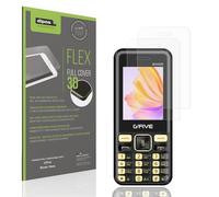 dipos FLEX 2x Protection ecrán mat compatible avec GFive Boxer New Films de protection d'écran, antireflet, 100% de couverture d'écran, compatible Fingerprint, case-friendly, Full Cover