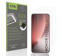 dipos FLEX 2x Protection ecrán mat compatible avec Honor Magic 8 Lite Films de protection d'écran, antireflet, 100% de couverture d'écran, compatible Fingerprint, case-friendly, Full Cover