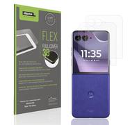 dipos FLEX 2x Protection ecrán mat compatible avec Motorola Razr 70 Ultra Aussenseite Films de protection d'écran, antireflet, 100% de couverture d'écran, compatible Fingerprint, case-friendly, Full