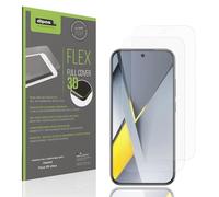 dipos FLEX 2x Protection ecrán mat compatible avec Xiaomi Poco F8 Ultra Films de protection d'écran, antireflet, 100% de couverture d'écran, compatible Fingerprint, case-friendly, Full Cover